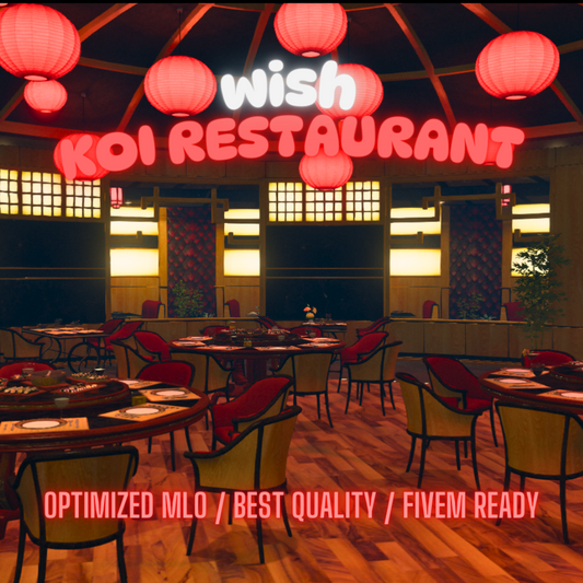 Koi Restaurant | MLO / MAP | Fivem GTAV | Optimized | Drag and Drop Files | Best Quality |