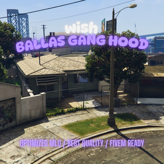 Ballas Gang Hood | MLO / MAP | Fivem GTAV | Optimized | Drag and Drop Files | Best Quality |