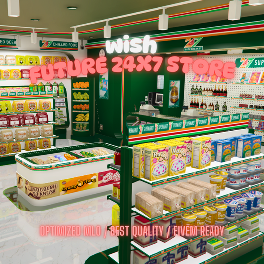 Future 24X7 Store | MLO / MAP | Fivem GTAV | Optimized | Drag and Drop Files | Best Quality |