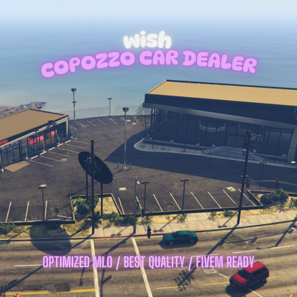Copozzo Car Dealer | MLO / MAP | Fivem GTAV | Optimized | Drag and Drop Files | Best Quality |