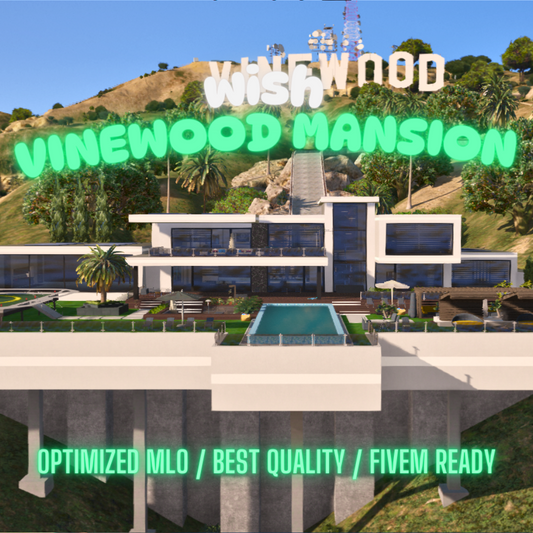 Vinewood Mansion | MLO / MAP | Fivem GTAV | Optimized | Drag and Drop Files | Best Quality |