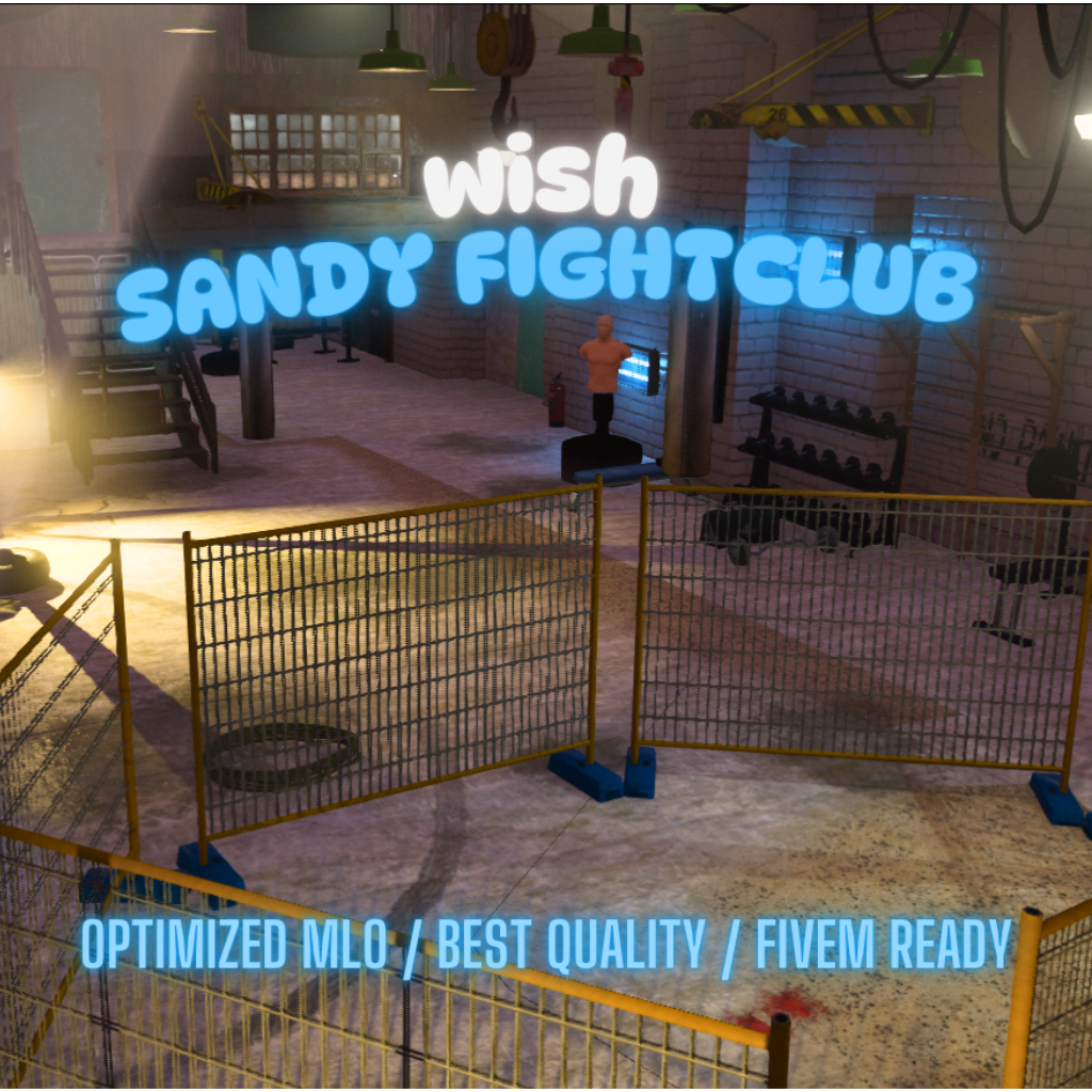 Sandy Fightclub | MLO / MAP | Fivem GTAV | Optimized | Drag and Drop Files | Best Quality |