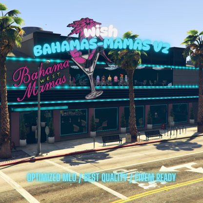Bahamas Mama's V2 | MLO / MAP | Fivem GTAV | Optimized | Drag and Drop Files | Best Quality |