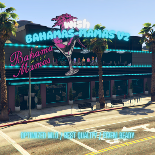 Bahamas Mama's V2 | MLO / MAP | Fivem GTAV | Optimized | Drag and Drop Files | Best Quality |
