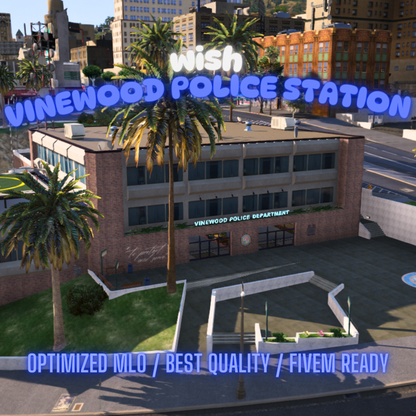 Vinewood Police Station | MLO / MAP | Fivem GTAV | Optimized | Drag and Drop Files | Best Quality |
