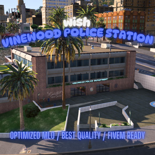 Vinewood Police Station | MLO / MAP | Fivem GTAV | Optimized | Drag and Drop Files | Best Quality |