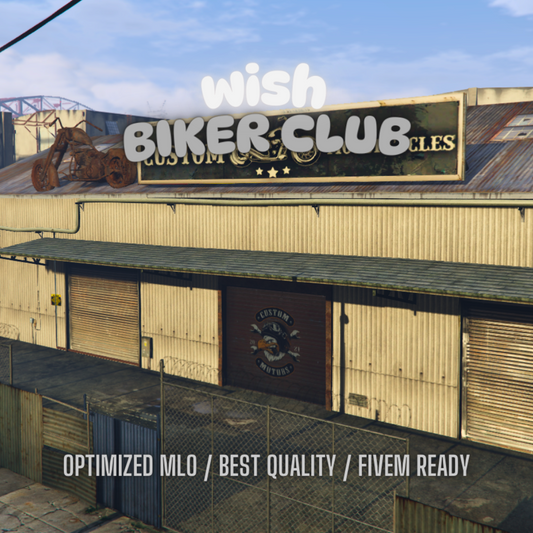 Biker Club | MLO / MAP | Fivem GTAV | Optimized | Drag and Drop Files | Best Quality |