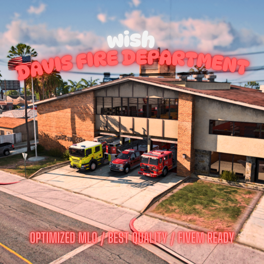 Davis Road Fire Department | MLO / MAP | Fivem GTAV | Optimized | Drag and Drop Files | Best Quality |