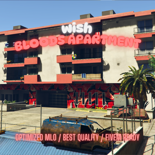 Bloods Apartment | MLO / MAP | Fivem GTAV | Optimized | Drag and Drop Files | Best Quality |