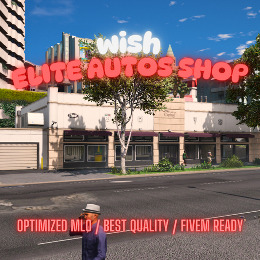Elite Autos Shop | MLO / MAP | Fivem GTAV | Optimized | Drag and Drop Files | Best Quality |