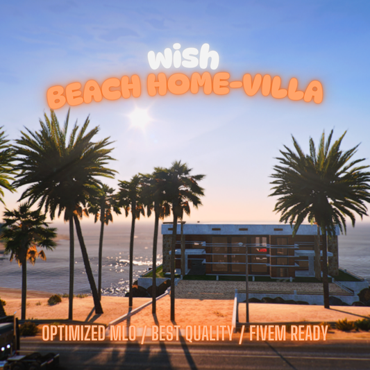 Beach Home-Villa | MLO / MAP | Fivem GTAV | Optimized | Drag and Drop Files | Best Quality |