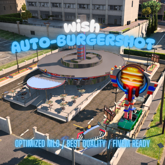 Auto-BurgerShot | MLO / MAP | Fivem GTAV | Optimized | Drag and Drop Files | Best Quality |
