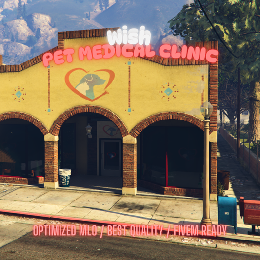 Pet Medical Clinic | MLO / MAP | Fivem GTAV | Optimized | Drag and Drop Files | Best Quality |