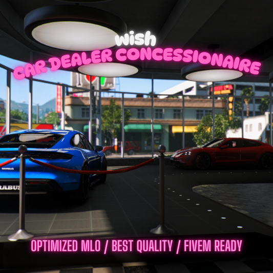 Car Dealer Concessionaire | MLO / MAP | Fivem GTAV | Optimized | Drag and Drop Files | Best Quality |