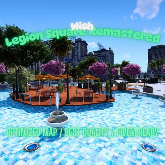 Legion Square Remastered | MLO / MAP | Fivem GTAV | Optimized | Drag and Drop Files | Best Quality |