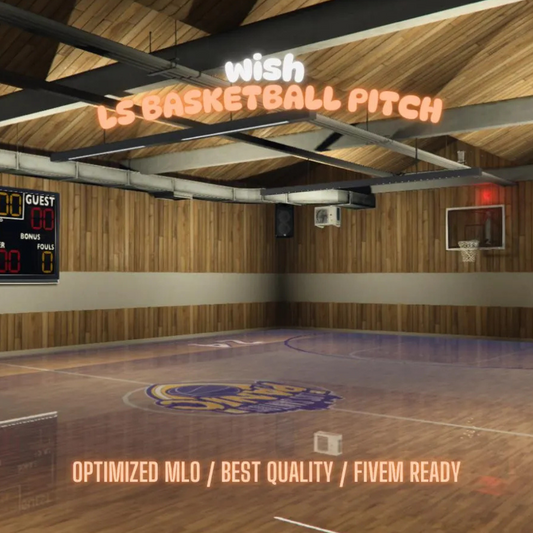Basketball Pitch | MLO / MAP | Fivem GTAV | Optimized | Drag and Drop Files | Best Quality |