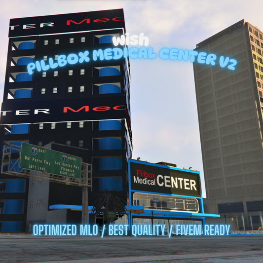 Pillbox Hospital Reworked | MLO / MAP | Fivem GTAV | Optimized | Drag and Drop Files | Best Quality |
