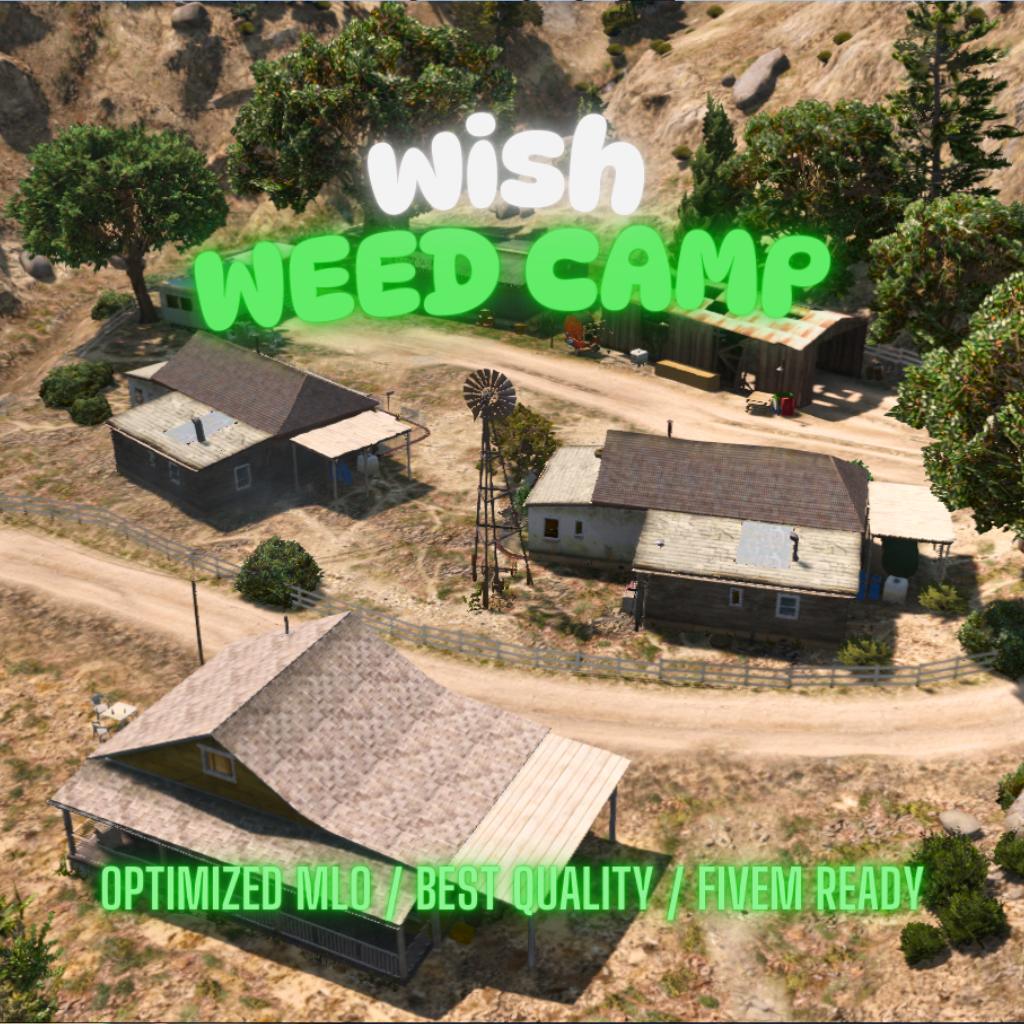 Weed Camp | MLO / MAP | Fivem GTAV | Optimized | Drag and Drop Files | Best Quality |