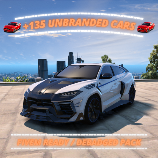 135+ Car Pack +4.0 GB | Pack / 135 Cars | Fivem GTAV | Optimized | Drag and Drop Files | Best Quality |