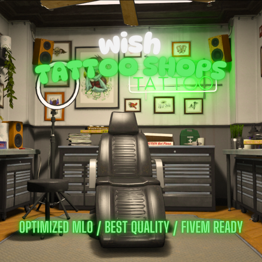 Tattoo Shops | MLO / MAP | Fivem GTAV | Optimized | Drag and Drop Files | Best Quality |