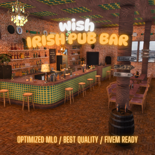 Irish Pub Bar | MLO / MAP | Fivem GTAV | Optimized | Drag and Drop Files | Best Quality |