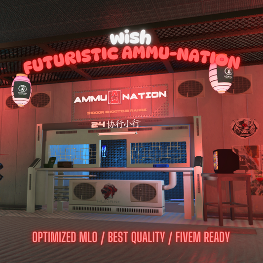 Futuristic Ammu-Nation | MLO / MAP | Fivem GTAV | Optimized | Drag and Drop Files | Best Quality |