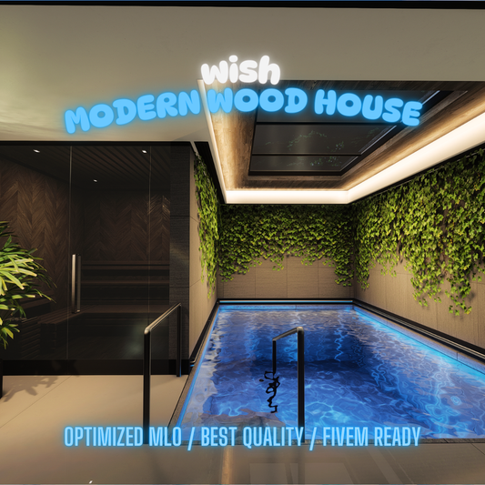 Modern Wood House | MLO / MAP | Fivem GTAV | Optimized | Drag and Drop Files | Best Quality |