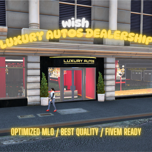 Luxury Autos Dealership | MLO / MAP | Fivem GTAV | Optimized | Drag and Drop Files | Best Quality |