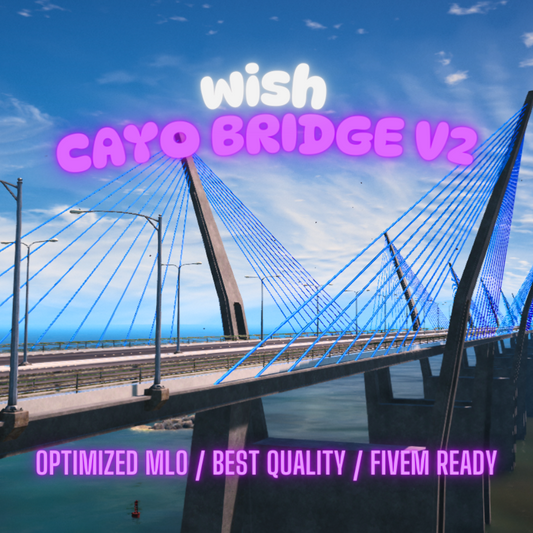 Cayo Bridge V2 | MLO / MAP | Fivem GTAV | Optimized | Drag and Drop Files | Best Quality |