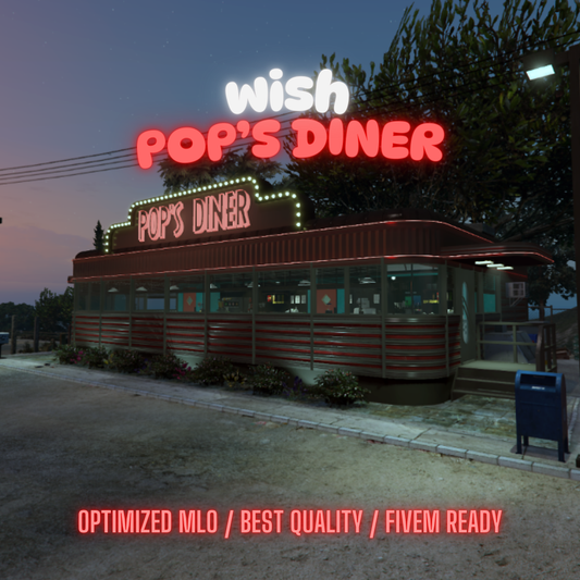 Pop's Diner | MLO / MAP | Fivem GTAV | Optimized | Drag and Drop Files | Best Quality |