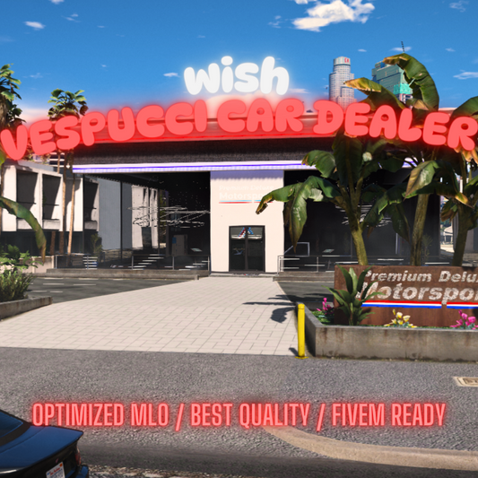 Vespucci Car Dealer | MLO / MAP | Fivem GTAV | Optimized | Drag and Drop Files | Best Quality |