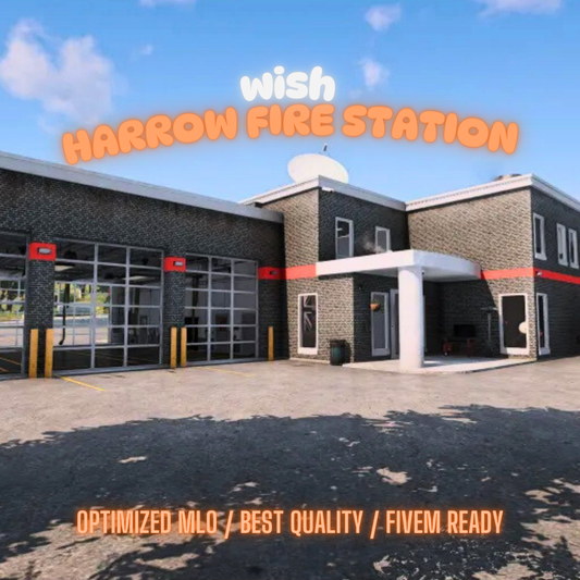 Harrow Fire Station | MLO / MAP | Fivem GTAV | Optimized | Drag and Drop Files | Best Quality |