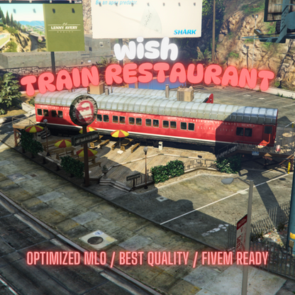 Train Restaurant | MLO / MAP | Fivem GTAV | Optimized | Drag and Drop Files | Best Quality |