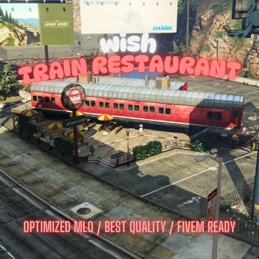 Train Restaurant | MLO / MAP | Fivem GTAV | Optimized | Drag and Drop Files | Best Quality |