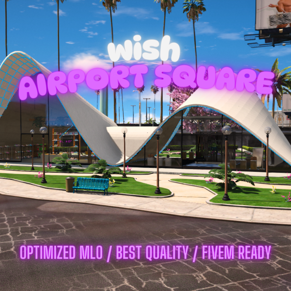 Airport Square | MLO / MAP | Fivem GTAV | Optimized | Drag and Drop Files | Best Quality |