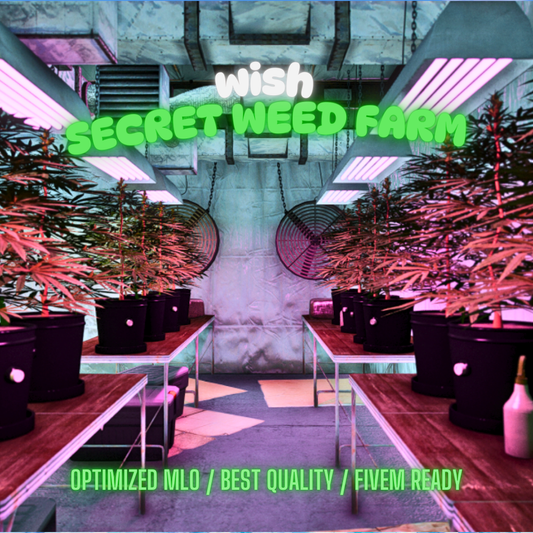 Secret Weed Farm | MLO / MAP | Fivem GTAV | Optimized | Drag and Drop Files | Best Quality |