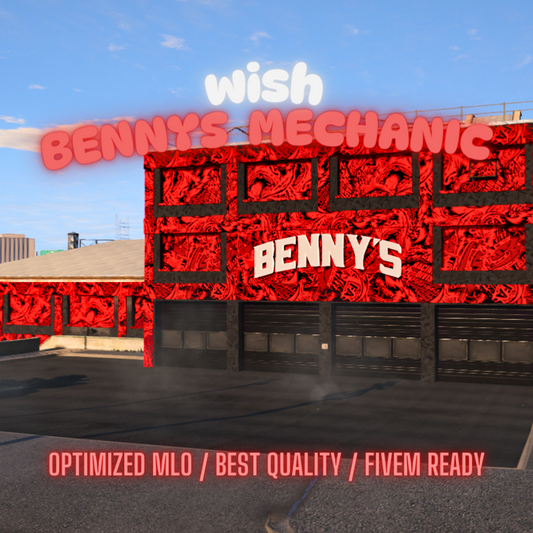 Benny's Mechanic | MLO / MAP | Fivem GTAV | Optimized | Drag and Drop Files | Best Quality |