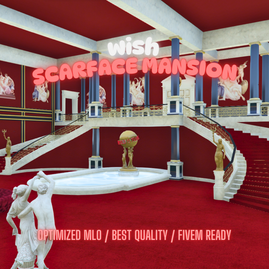 Scarface Mansion  | MLO / MAP | Fivem GTAV | Optimized | Drag and Drop Files | Best Quality |