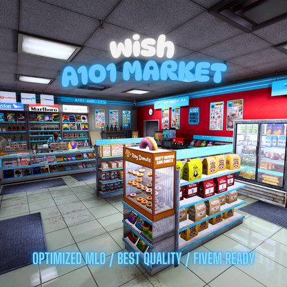 A101 Market | MLO / MAP | Fivem GTAV | Optimized | Drag and Drop Files | Best Quality |