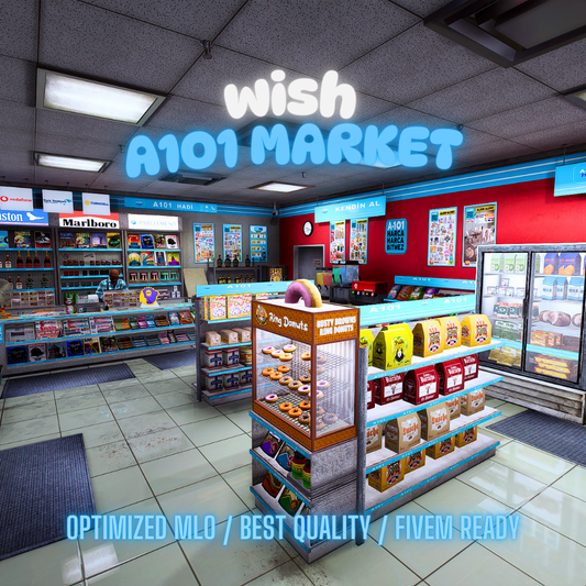 A101 Market | MLO / MAP | Fivem GTAV | Optimized | Drag and Drop Files | Best Quality |