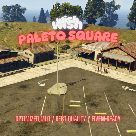 Paleto Square | MLO / MAP | Fivem GTAV | Optimized | Drag and Drop Files | Best Quality |