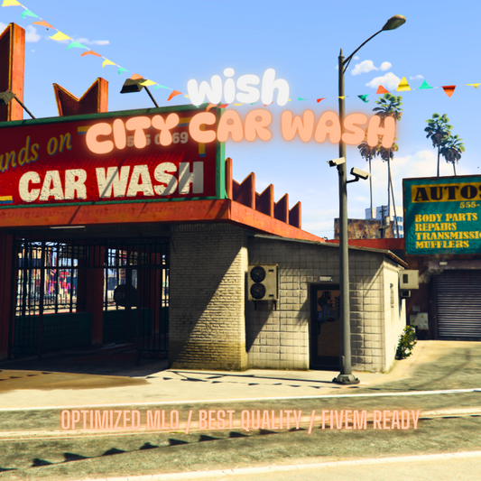 City Car Wash | MLO / MAP | Fivem GTAV | Optimized | Drag and Drop Files | Best Quality |
