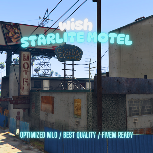 Starlite Motel | MLO / MAP | Fivem GTAV | Optimized | Drag and Drop Files | Best Quality |