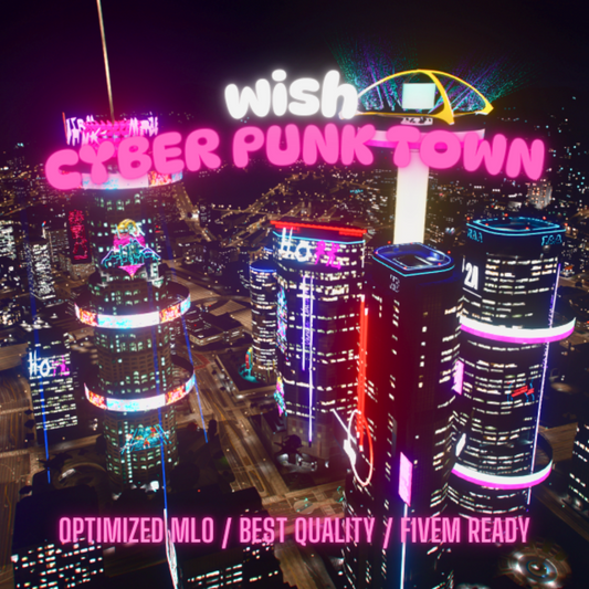 Cyberpunk Town | MLO / MAP | Fivem GTAV | Optimized | Drag and Drop Files | Best Quality |