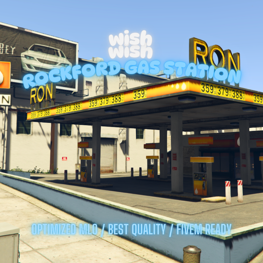 Rockford Gas Station | MLO / MAP | Fivem GTAV | Optimized | Drag and Drop Files | Best Quality |