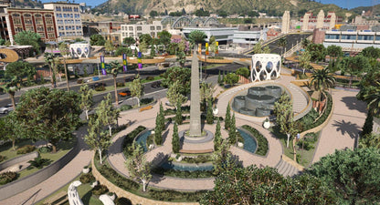 Mission Row Park | Fivem GTAV | Optimized | Drag and Drop Files | Best Quality |