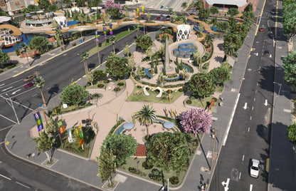 Mission Row Park | Fivem GTAV | Optimized | Drag and Drop Files | Best Quality |