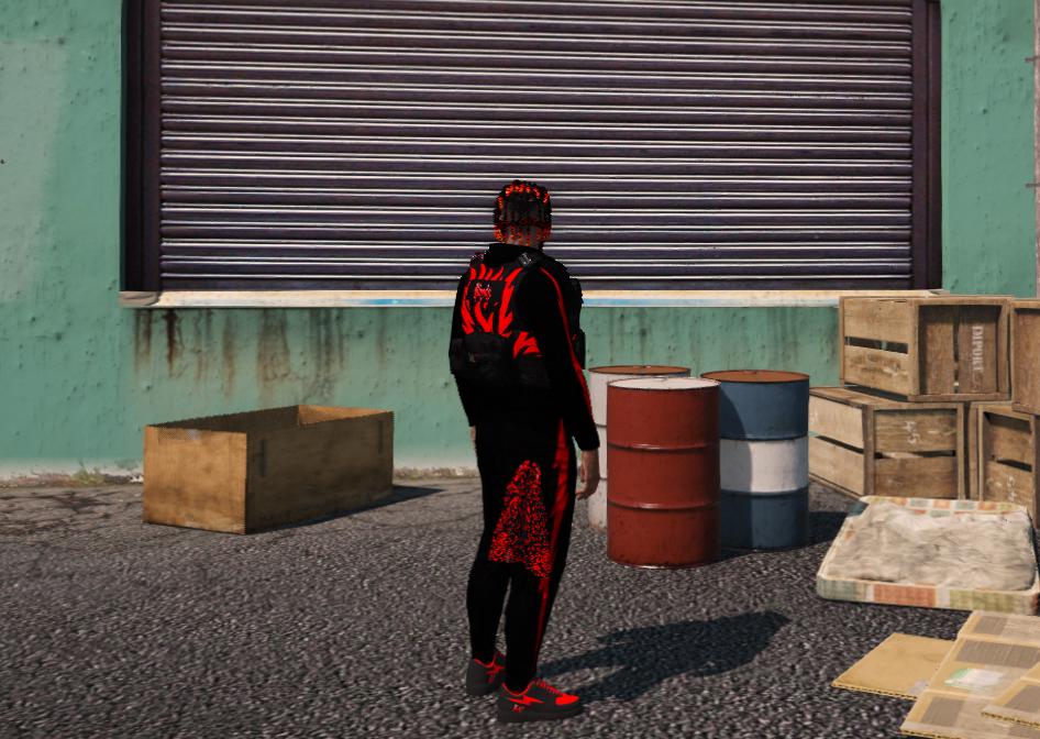 Bloods | CLOTHING PACK | FiveM GTAV | Bloods Gang Full Outfit | Optimized | Drag & Drop | Best Quality |