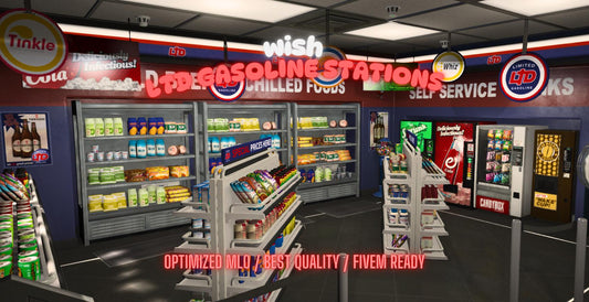 LDT Gasoline Stations | Fivem GTAV | Optimized | Drag and Drop Files | Best Quality |