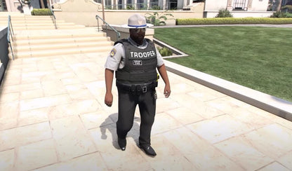 Roscoe Fat Police | PED | Fivem GTAV | Optimized | Drag and Drop Files | Best Quality |